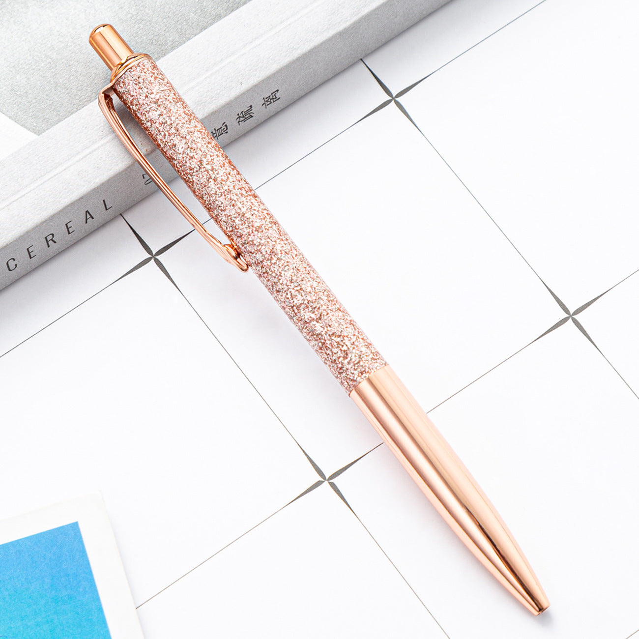 Ballpoint Pen Metallic Glitter Press Action Pen HongD003