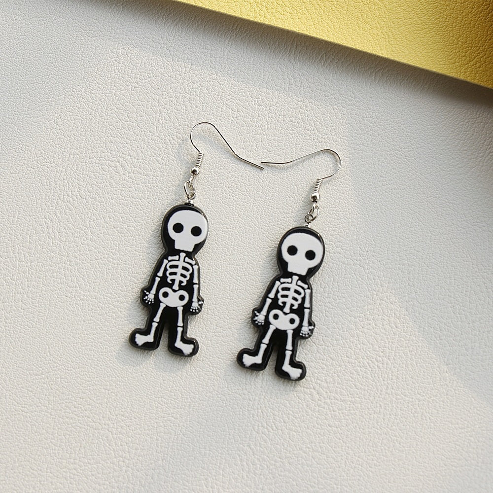 Acrylic cartoon note earrings MIC-OuY012