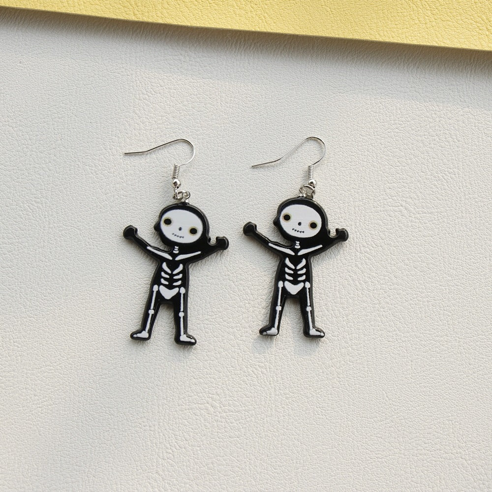 Acrylic cartoon note earrings MIC-OuY012