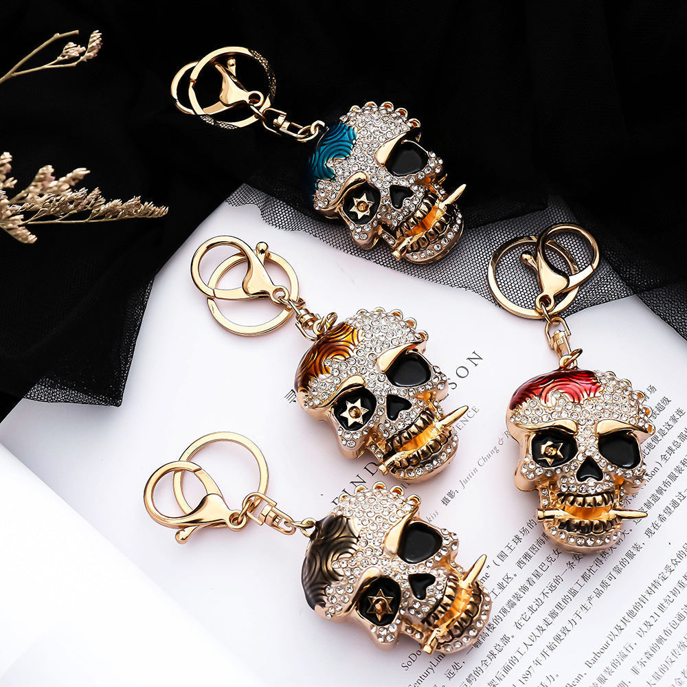 Diamond skull keychain  (Minimo de compra 2) MIC-ChaoK015