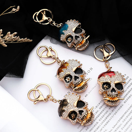 Diamond skull keychain  (Minimo de compra 2) MIC-ChaoK015