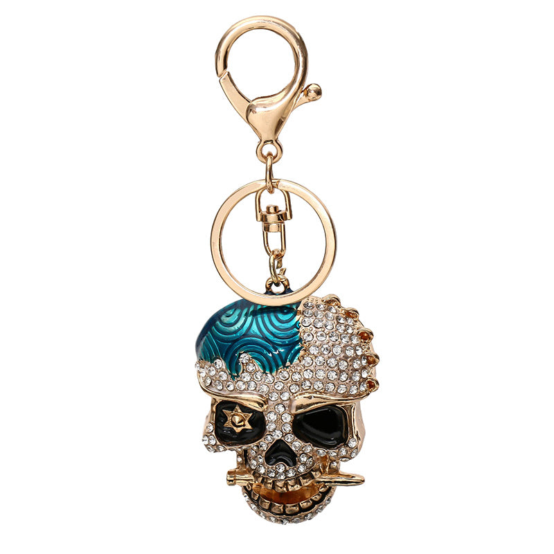 Diamond skull keychain  (Minimo de compra 2) MIC-ChaoK015