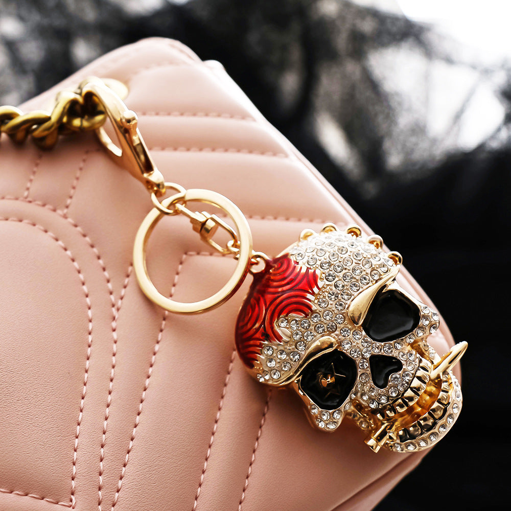 Diamond skull keychain  (Minimo de compra 2) MIC-ChaoK015