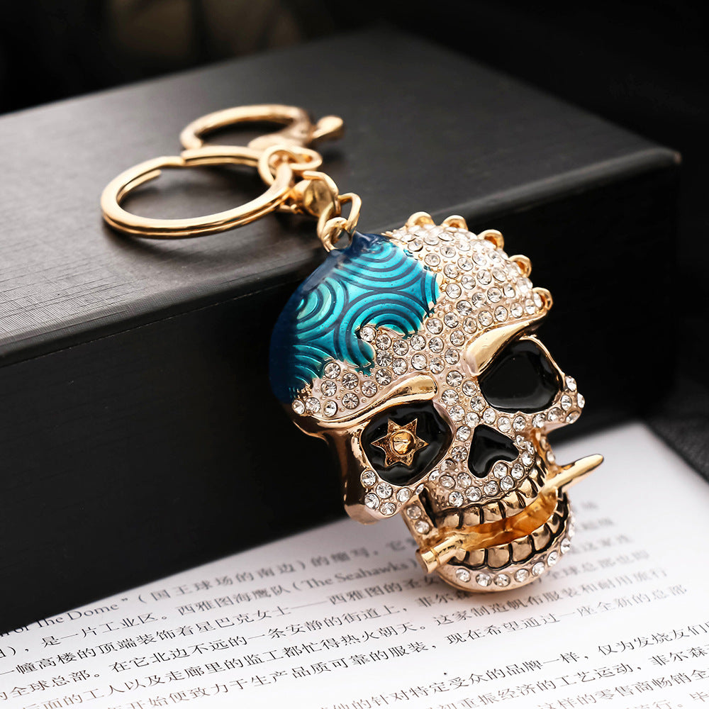 Diamond skull keychain  (Minimo de compra 2) MIC-ChaoK015