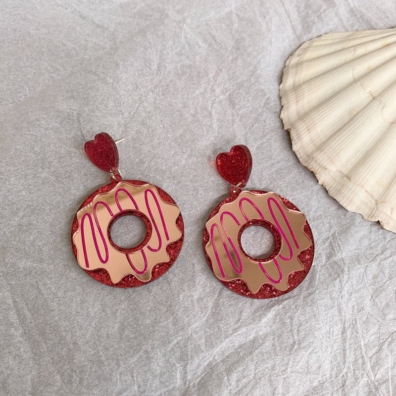 Acrylic donuts cute earrings (Minimo de Compra 3) MIC-OuG044