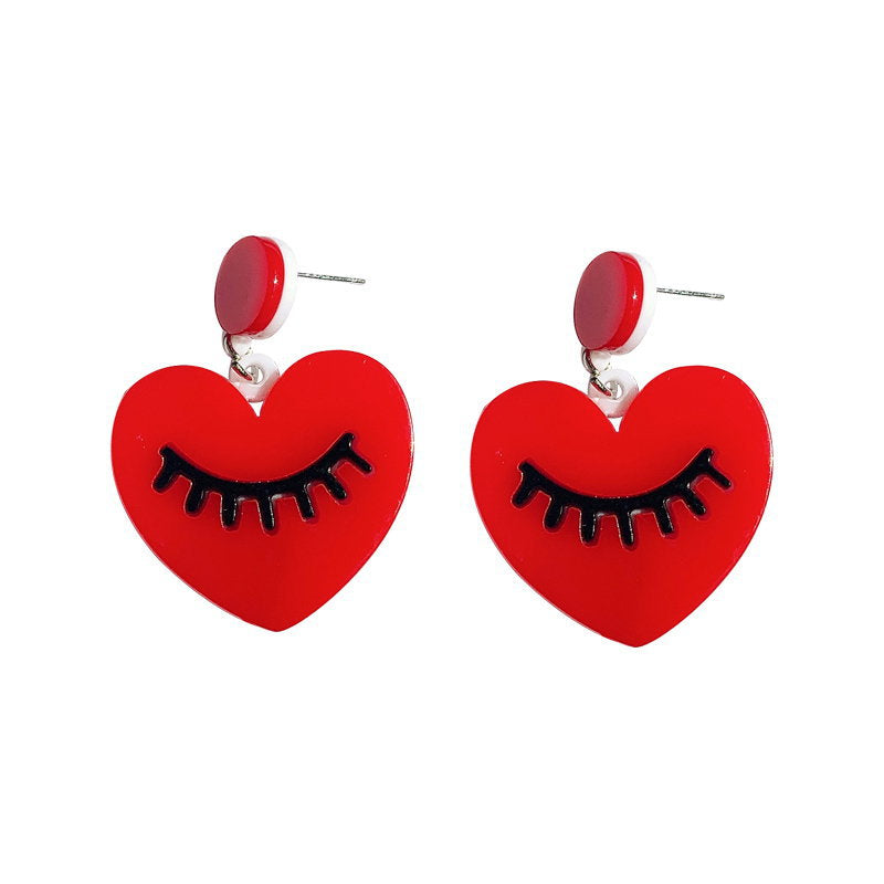 925 Silver Needle Heart Earrings （Minimo de compra 2） MIC-OuG010