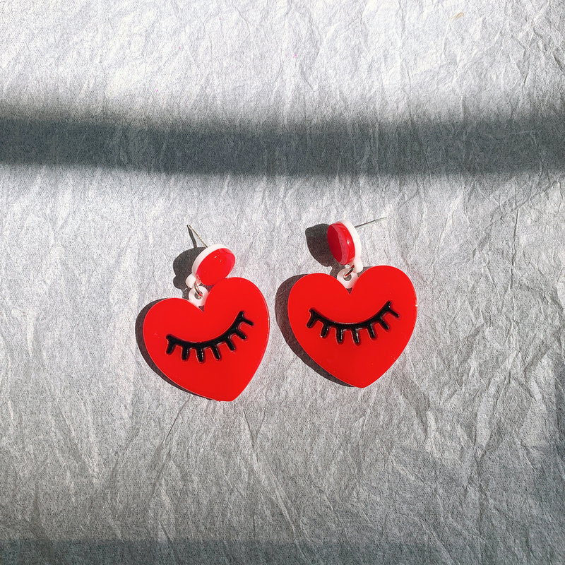 925 Silver Needle Heart Earrings （Minimo de compra 2） MIC-OuG010