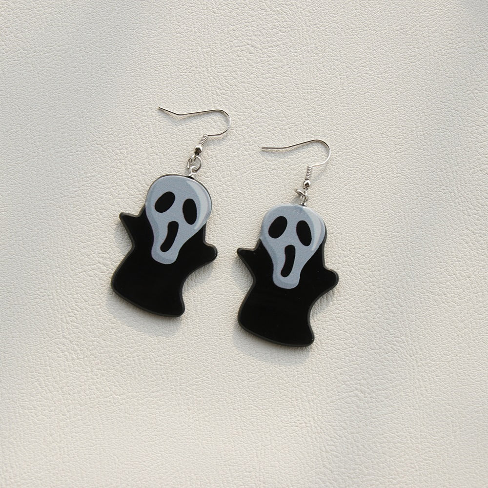 Acrylic cartoon note earrings MIC-OuY012