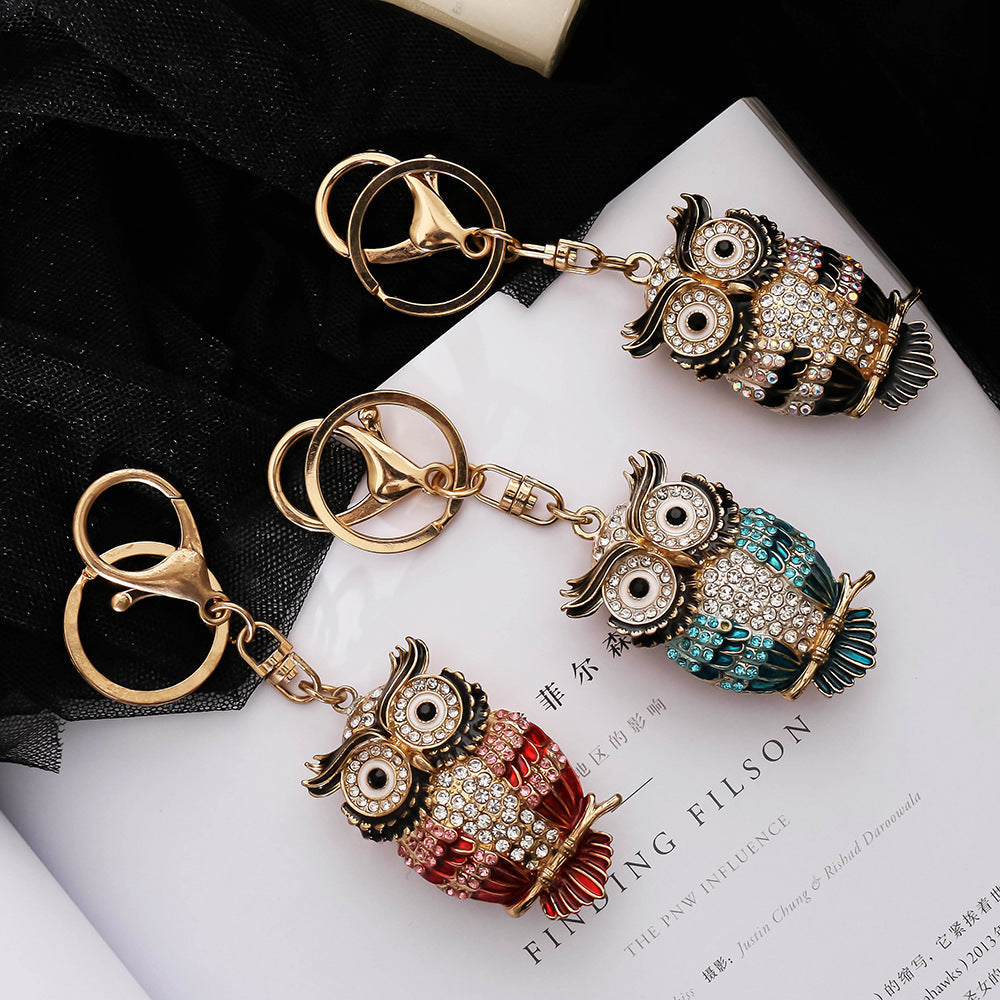 Diamond owl keychain  (Minimo de compra 2) MIC-ChaoK006