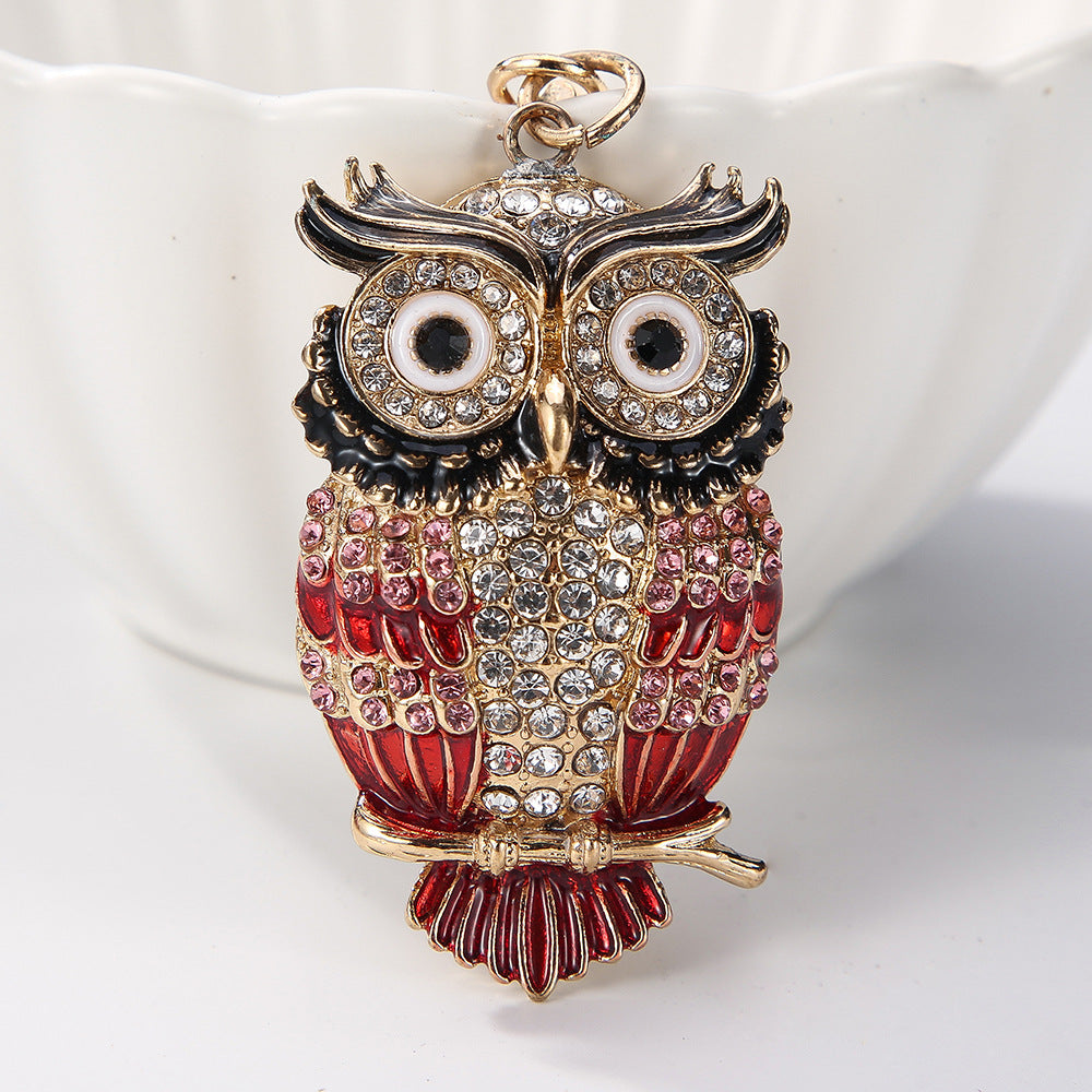 Diamond owl keychain  (Minimo de compra 2) MIC-ChaoK006