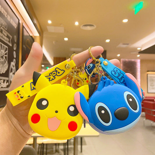 Keychains PVC Hardware Cute Animation Cartoon Coin Purse (M) MIC-YDao075