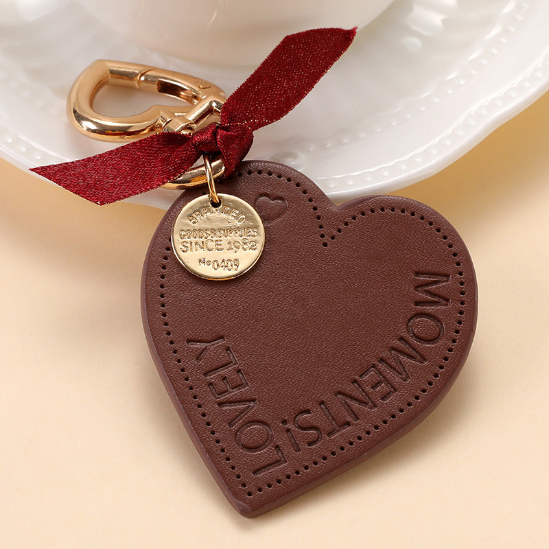 Keychains Leather Alloy Hearts MIC-ARui002