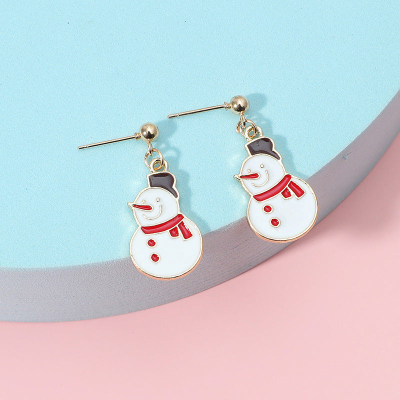 Alloy Christmas series earrings MIC-KaiQ028