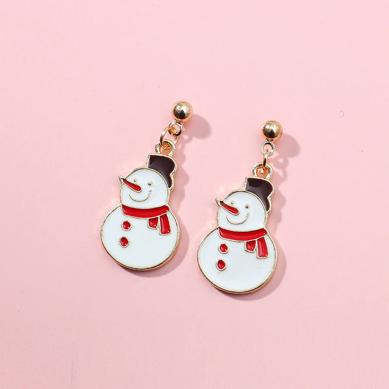 Alloy Christmas series earrings MIC-KaiQ028