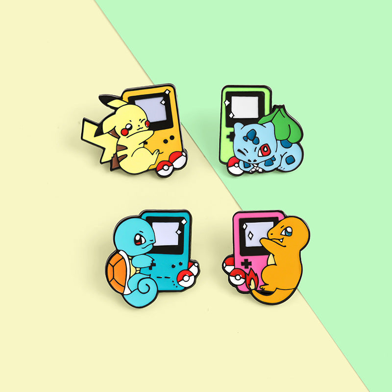 Alloy cute game console brooch MIC-ZhuoB014