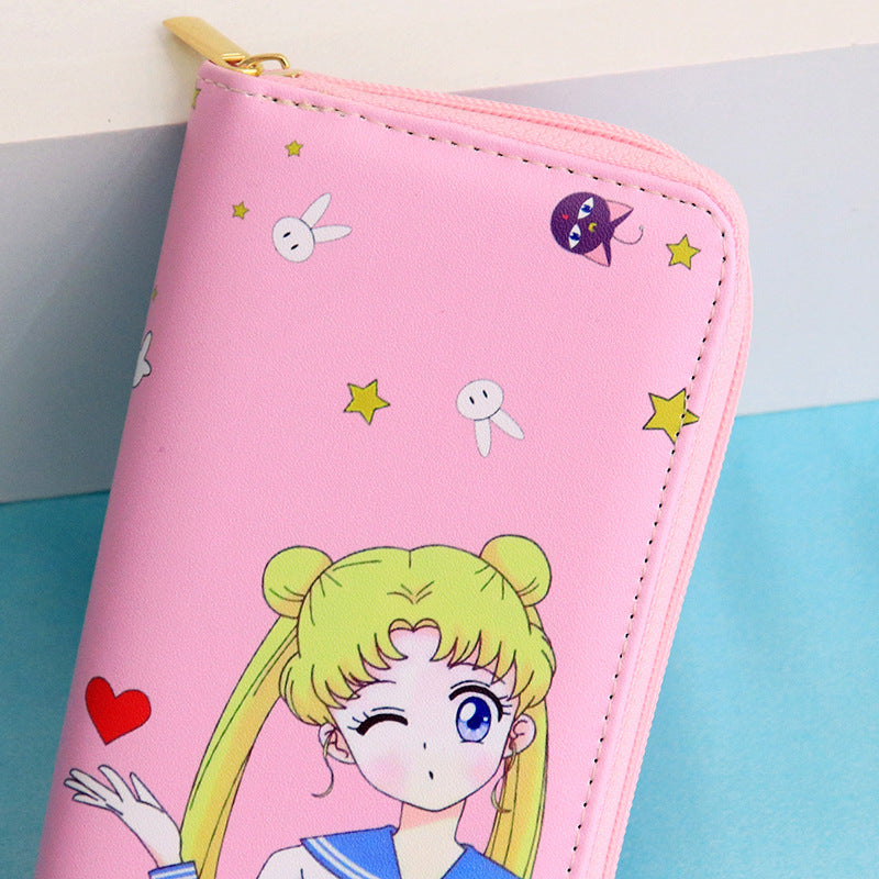 Wallet PU Cartoon Printing Long Zipper (M) MIC-Shengx002