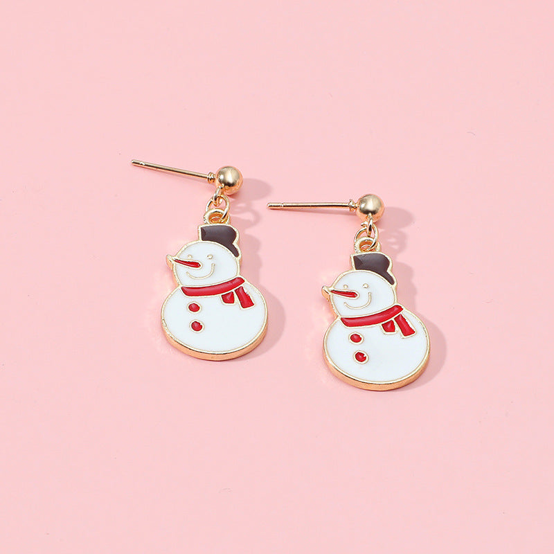 Alloy Christmas series earrings MIC-KaiQ028