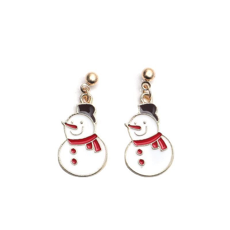 Alloy Christmas series earrings MIC-KaiQ028