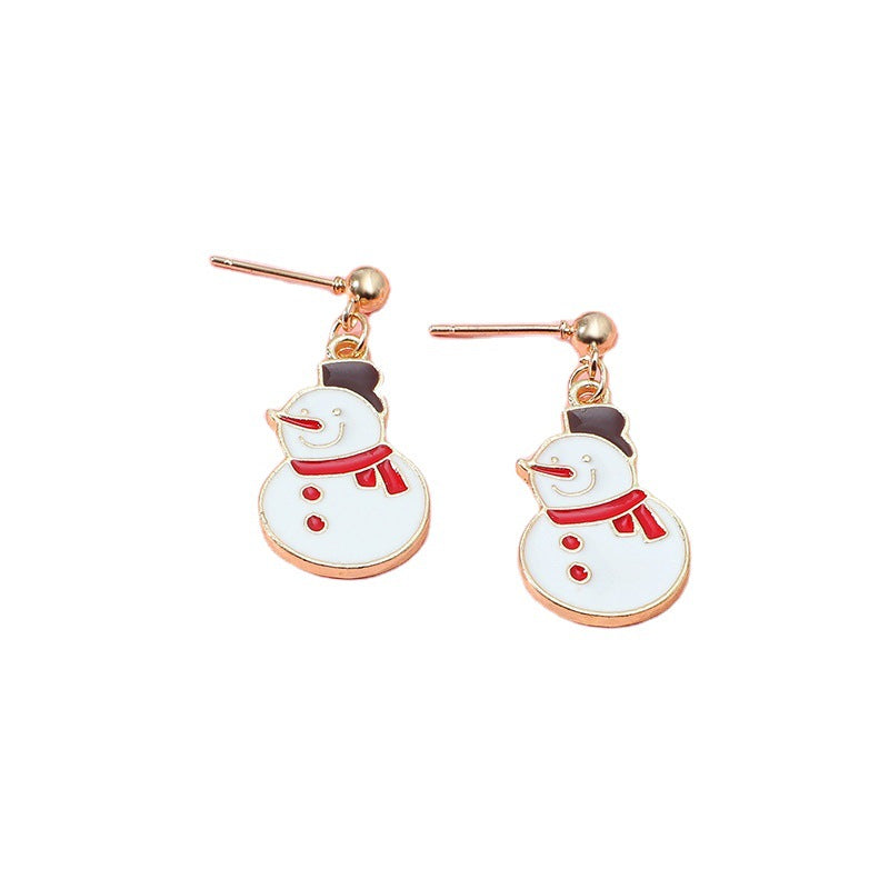 Alloy Christmas series earrings MIC-KaiQ028