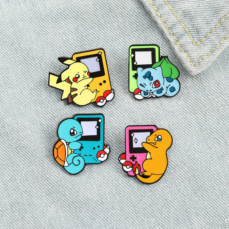 Alloy cute game console brooch MIC-ZhuoB014