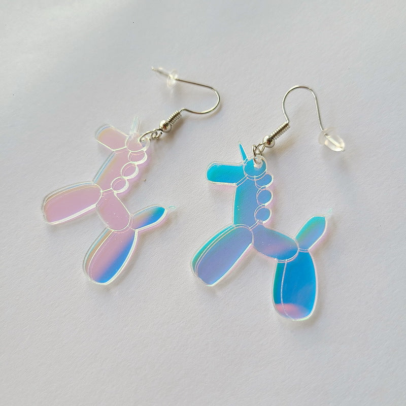 Acrylic Balloon VIP Dog Earrings MYA-NingD020