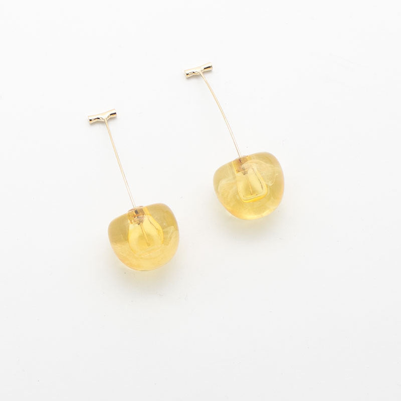 Acrylic New Cherry Earrings (Minimo de Compra 12) MIC-QiuS006