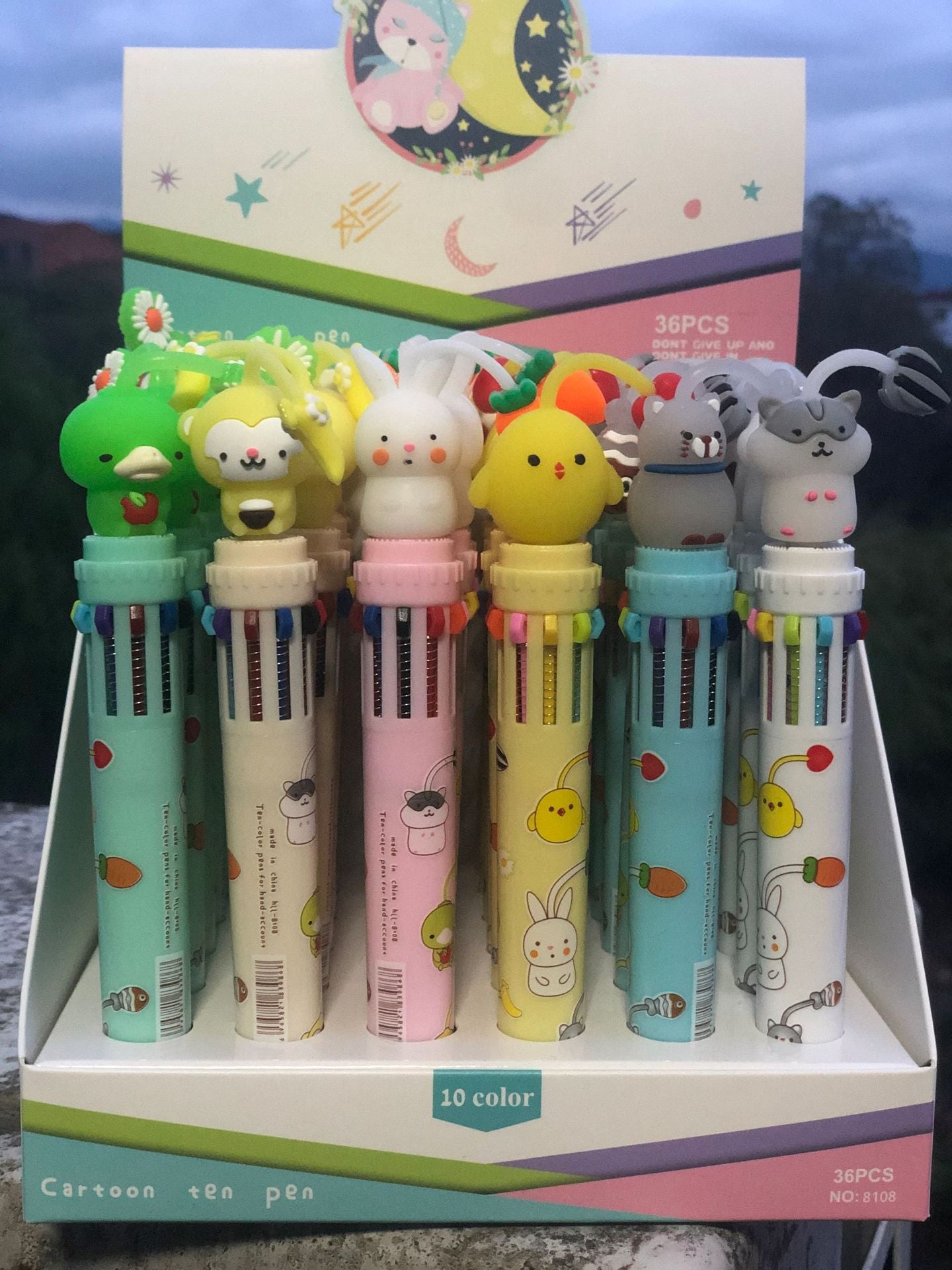 Acrylic lovely doll neutral pen 36PCS MIC-HongL010