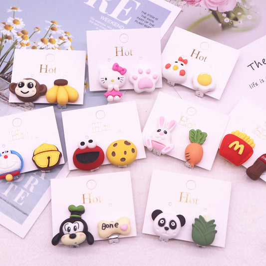 Resin cartoon small animal ear clip (Mimimo de compra 2) MYA-MuM011