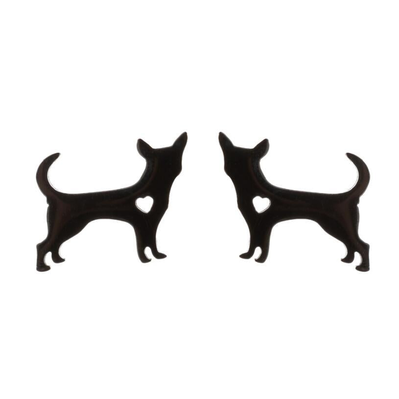 Dog Love Stainless Steel Earrings SS009