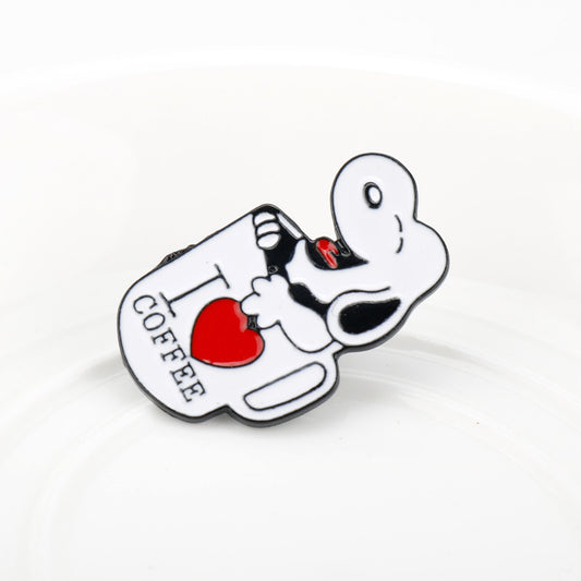 Alloy cartoon cute puppy brooch MIC-DongS021