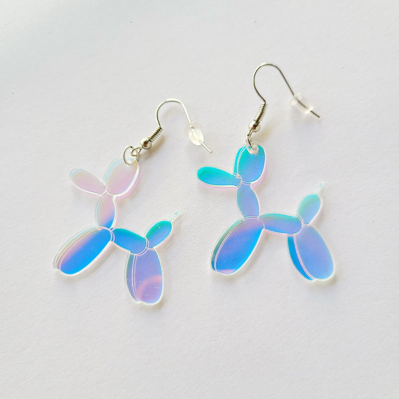 Acrylic Balloon VIP Dog Earrings MYA-NingD020