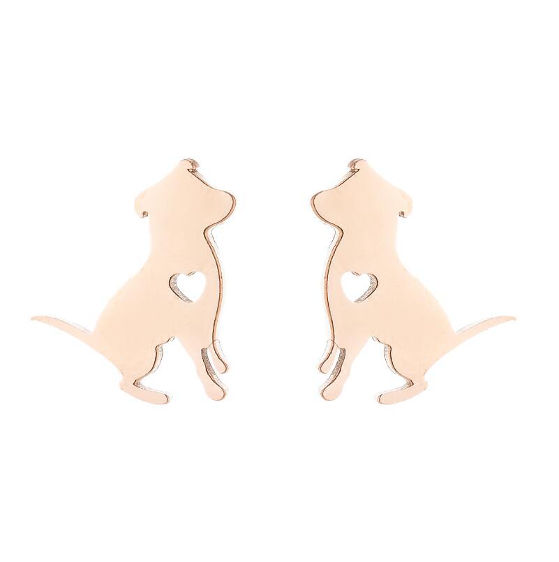 Dog Love Stainless Steel Earrings SS009