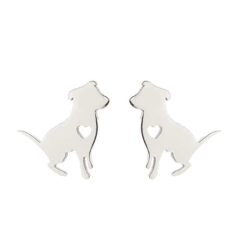 Dog Love Stainless Steel Earrings SS009