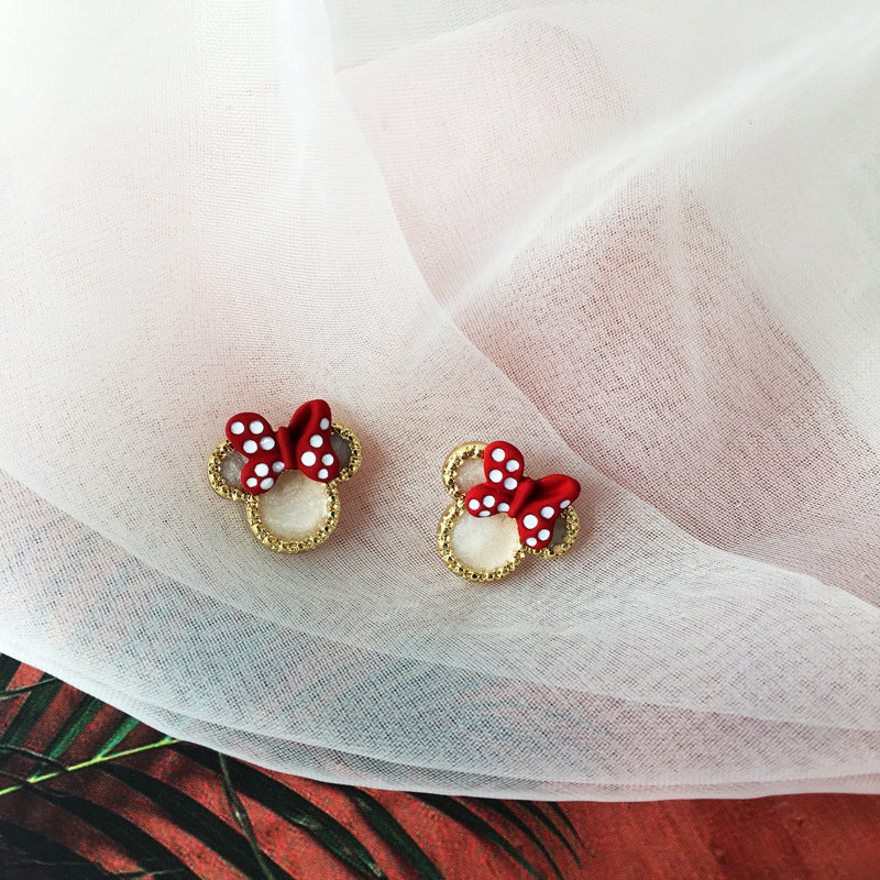 Cute Cartoon Minny Earrings MIC-BaoY003