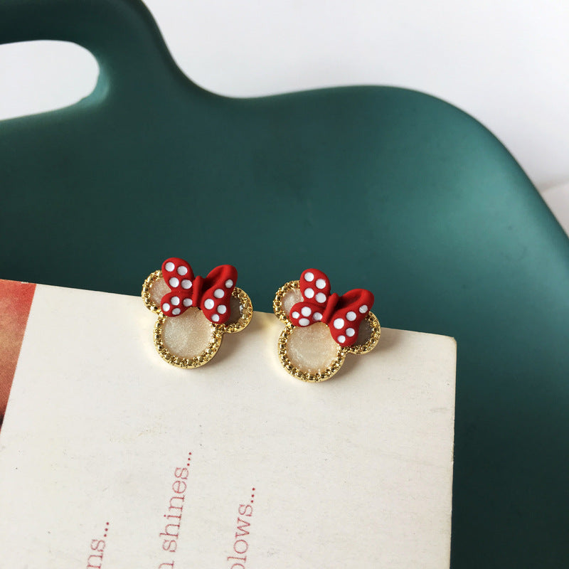 Cute Cartoon Minny Earrings MIC-BaoY003