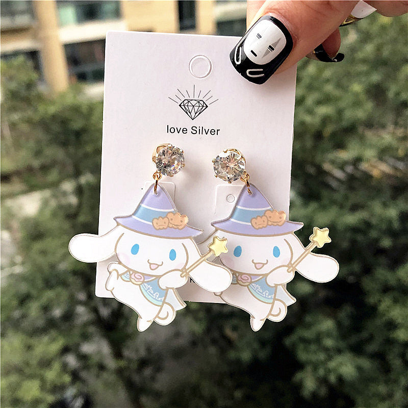 Alloy cartoon cute little ball earrings MYA-XingJ077