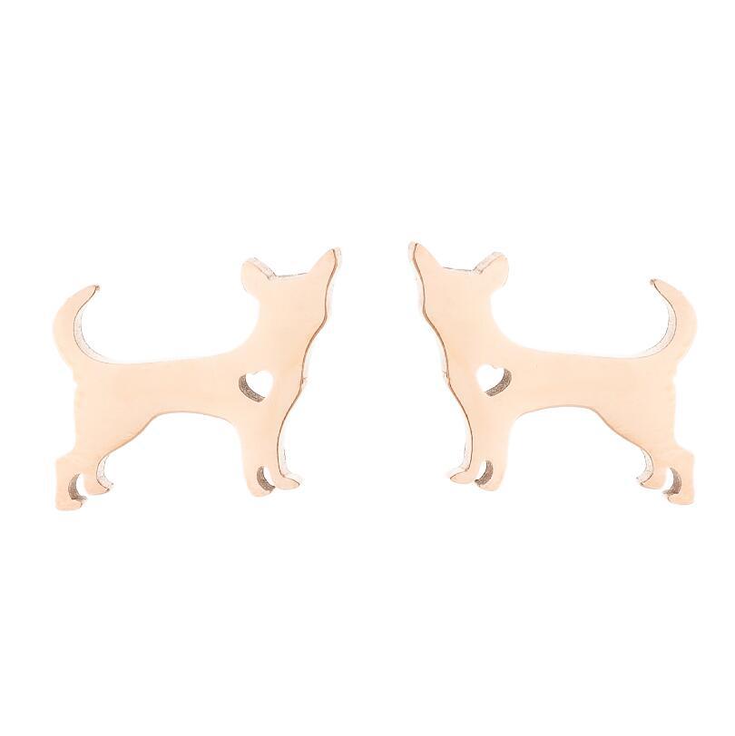 Dog Love Stainless Steel Earrings SS009