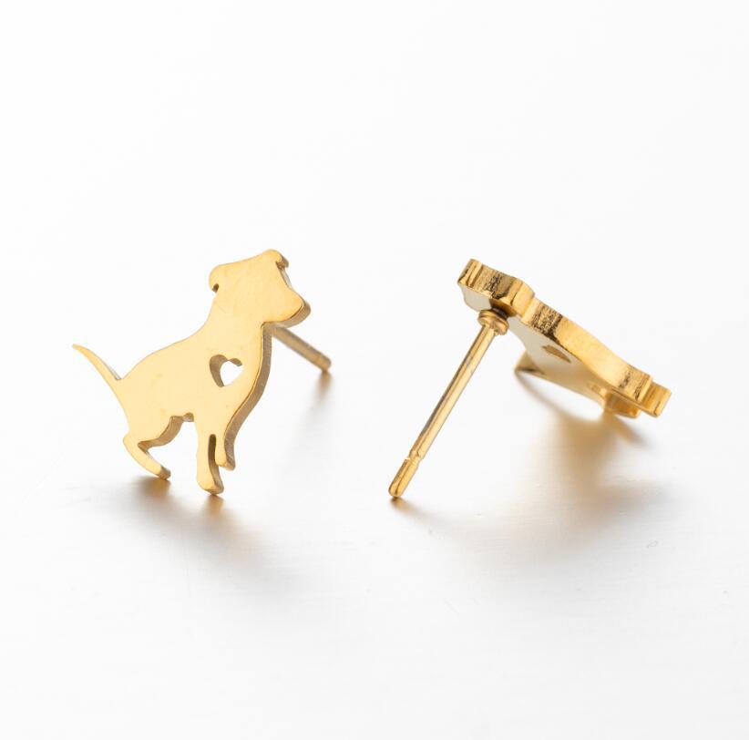 Dog Love Stainless Steel Earrings SS009