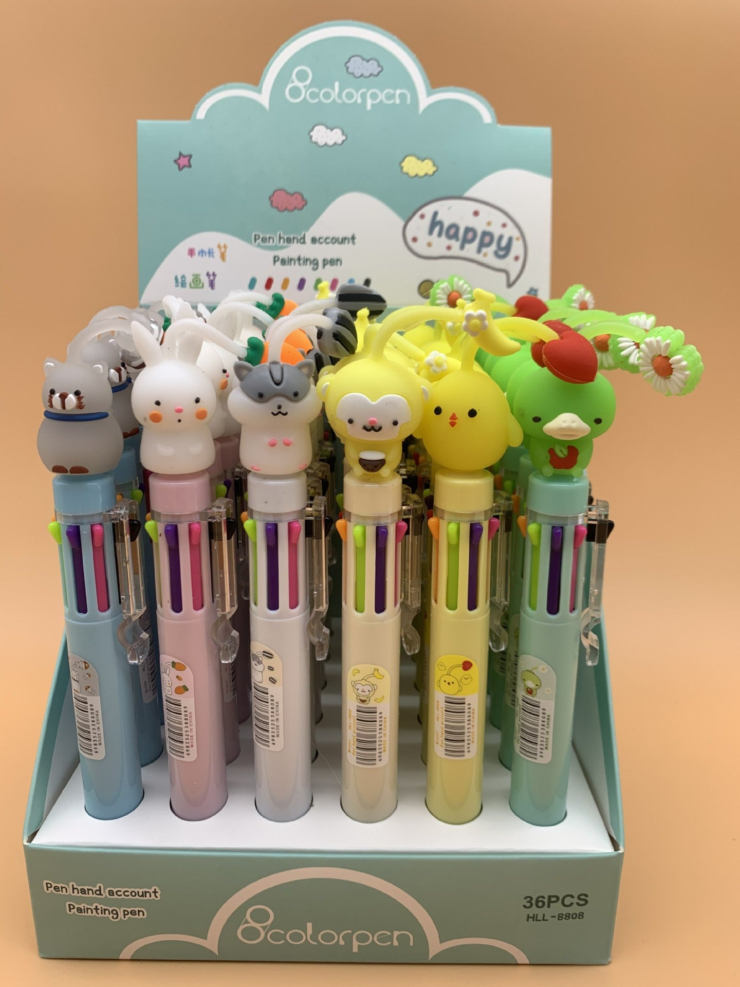 Acrylic lovely doll neutral pen 36PCS MIC-HongL013