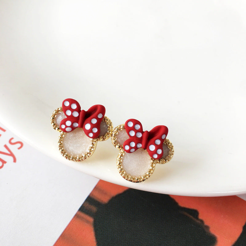 Cute Cartoon Minny Earrings MIC-BaoY003