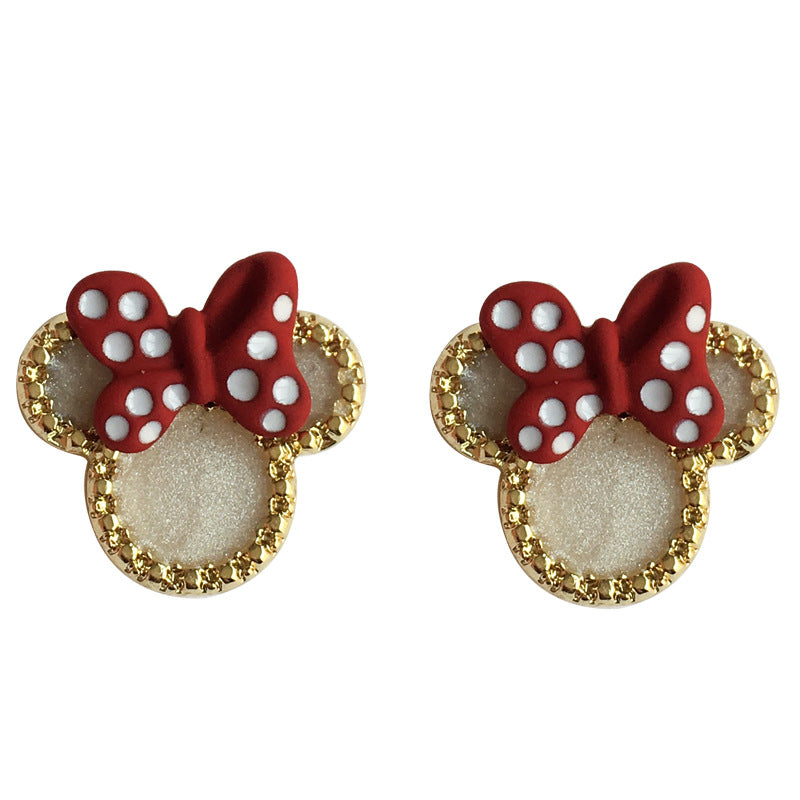 Cute Cartoon Minny Earrings MIC-BaoY003