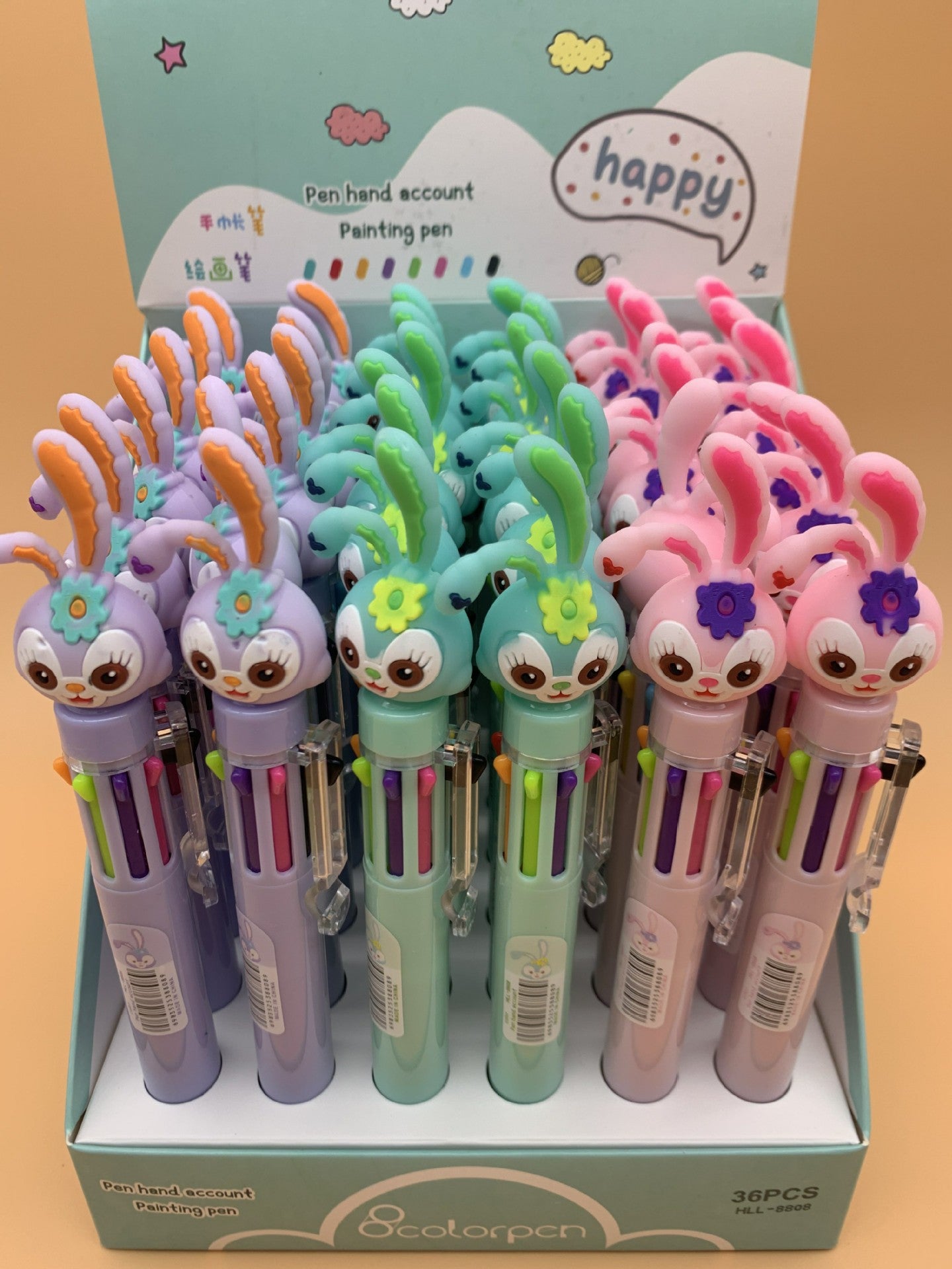 Acrylic lovely doll neutral pen 36PCS MIC-HongL013