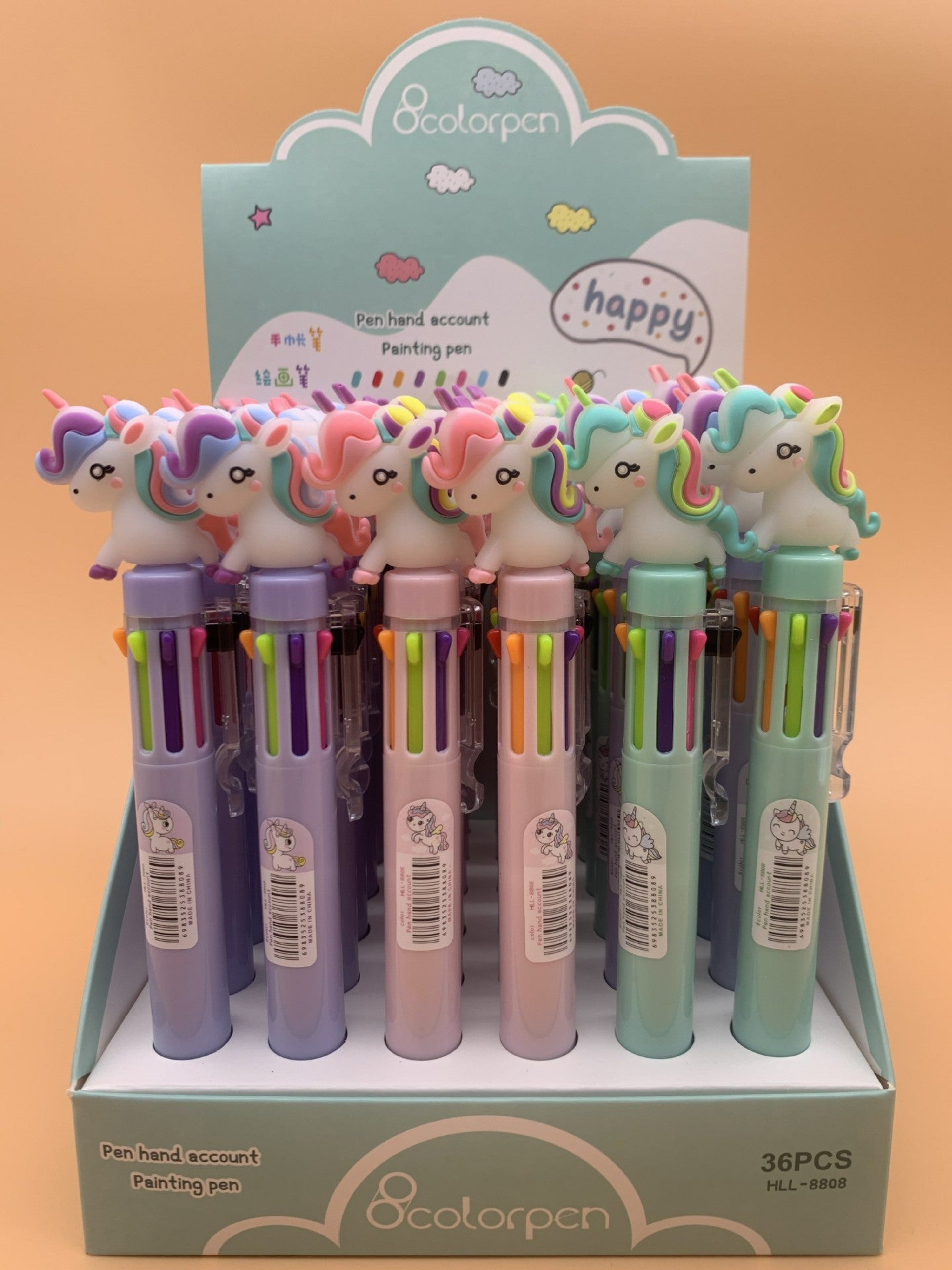 Acrylic lovely doll neutral pen 36PCS MIC-HongL013