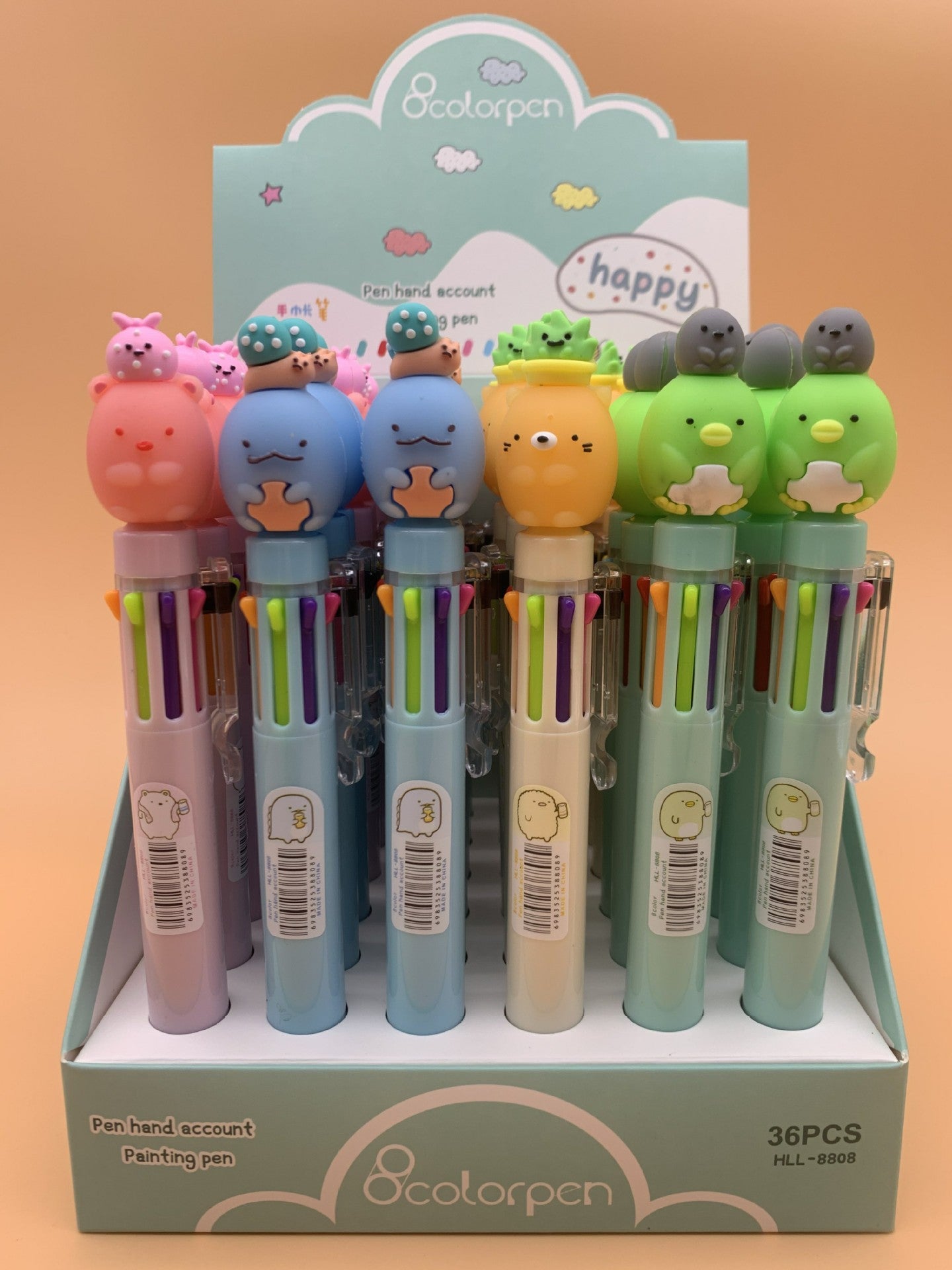 Acrylic lovely doll neutral pen 36PCS MIC-HongL013