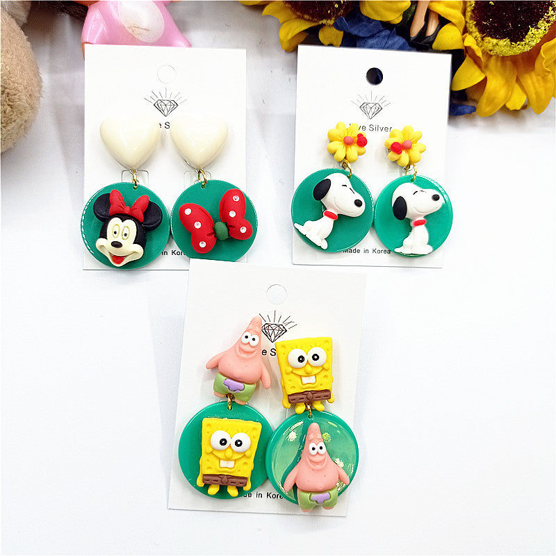 Alloy cartoon cool strange earrings MIC-XingJ011