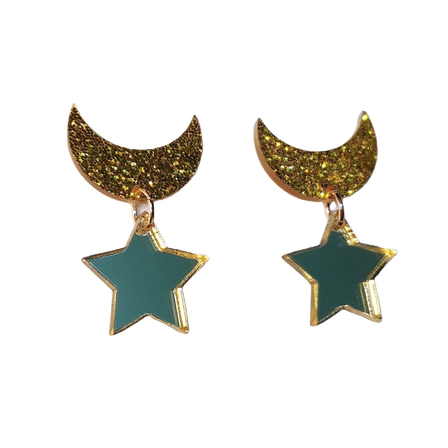 Acrylic Beauty Girl Warrior Earrings MIC-JiuT006