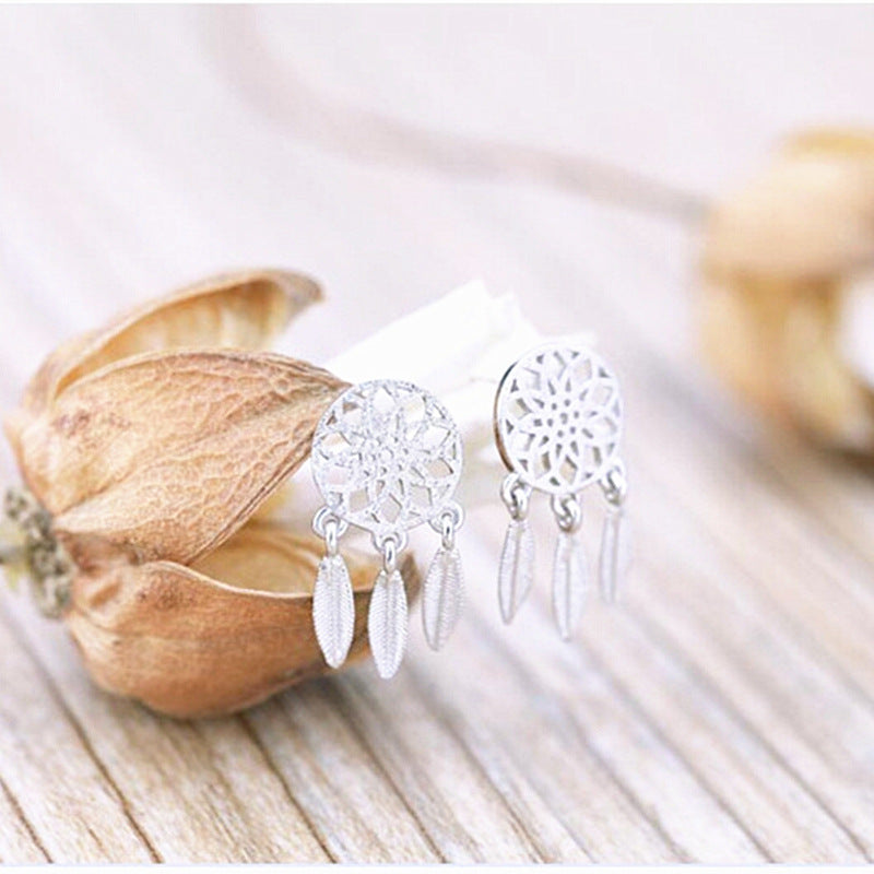 Dream Catcher Fashion Feather Crystal EarringsMinimo de compra 2 MIC-XZS003