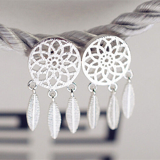 Dream Catcher Fashion Feather Crystal EarringsMinimo de compra 2 MIC-XZS003