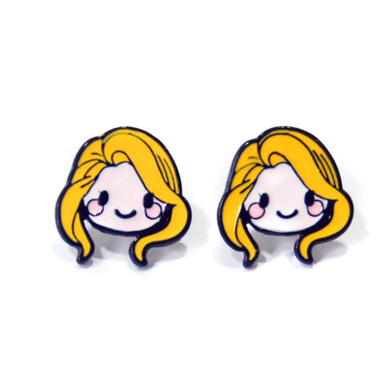 Earrings Alloy Cartoon Princess Frozen Minimo de compra 2 SYM003