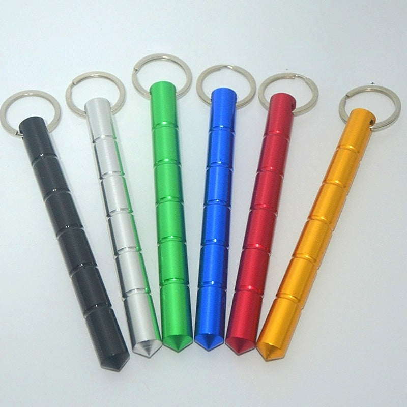 Keychains Kubaton Sticks Aluminum Alloy Round Head  Emergency Window Breaker KaB005